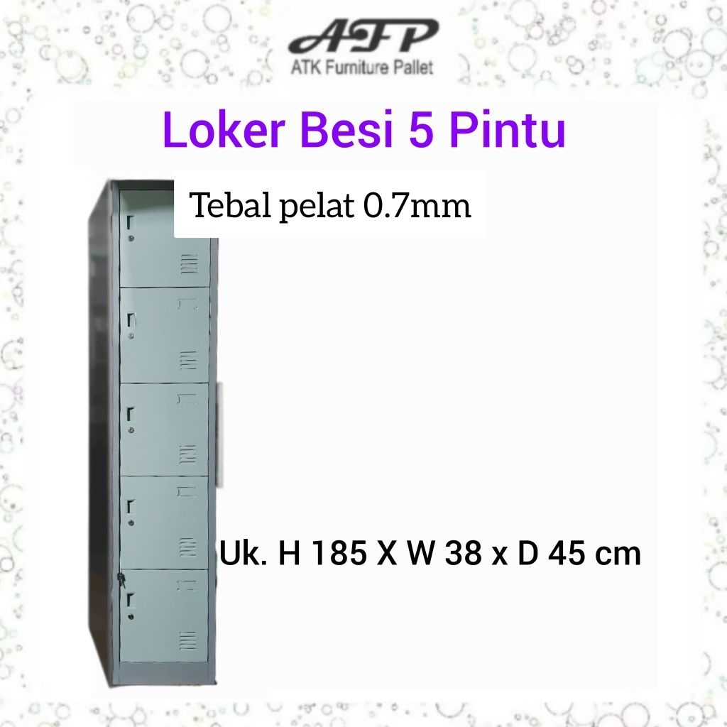 Loker Besi 5 Pintu Kunci