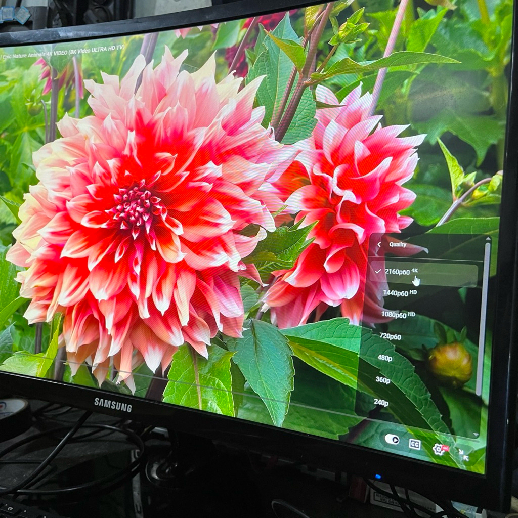 OBRAL MONITOR SAMSUNG 24INCH LAYAR LENGKUNG 2048x1152 4K HDR PORT HDMI,VGA KONDISI MULUS LIKE NEW KO