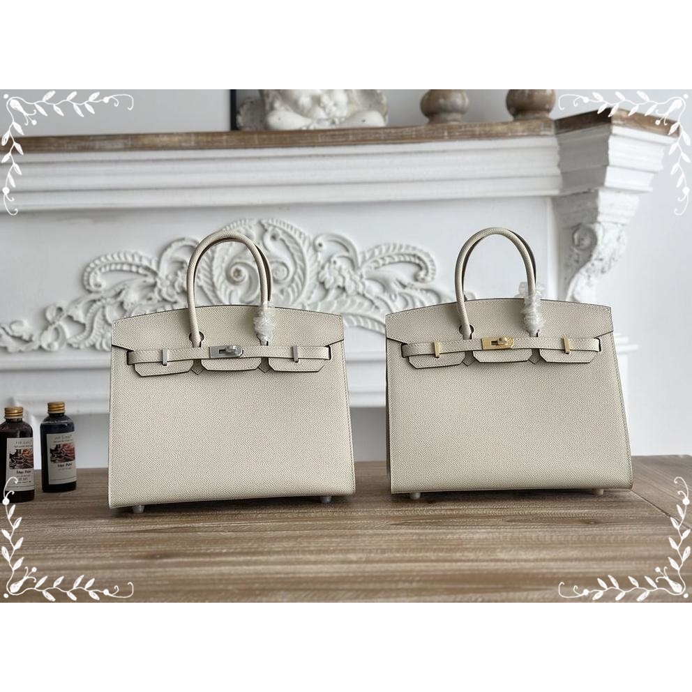 epsom HM sellier 25 strutured shopper handbag full package handmade stitch