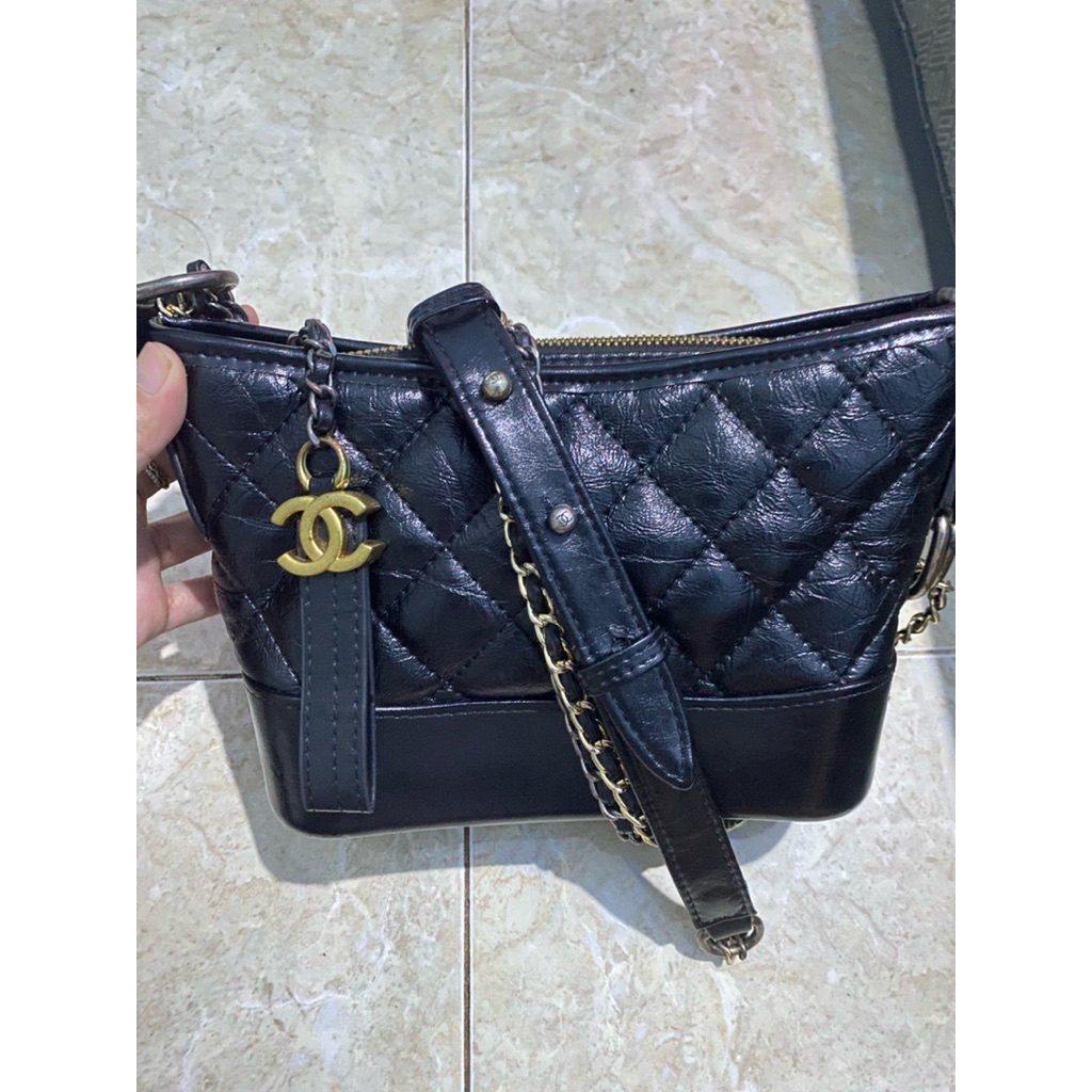 PL/Preloved Tas Channel Gabriel Warna Hitam