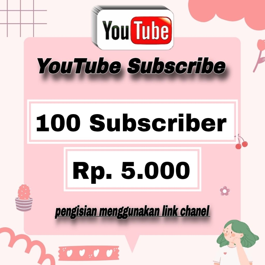 1000 Subscriber Youtube Permanen Aktif