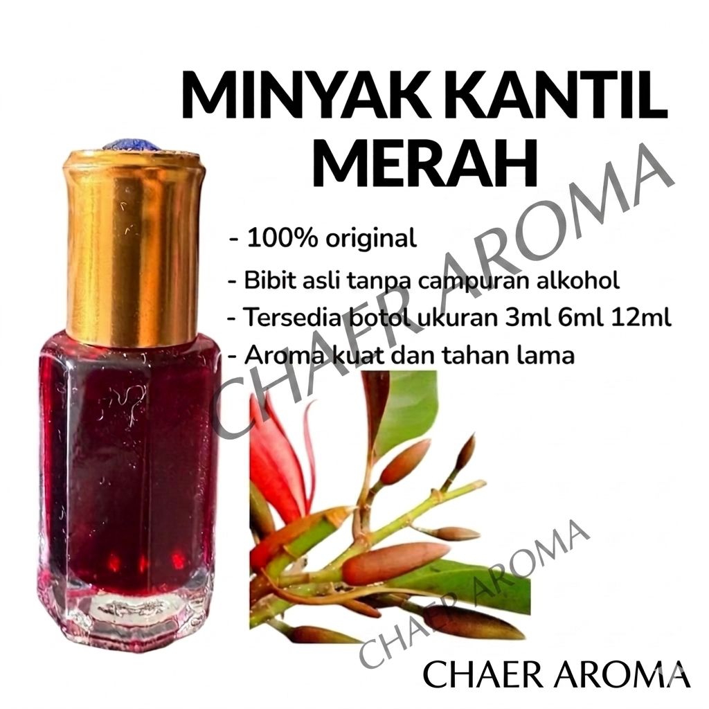 Parfum Kembang Kantil merah 12ML Bibit Murni Original