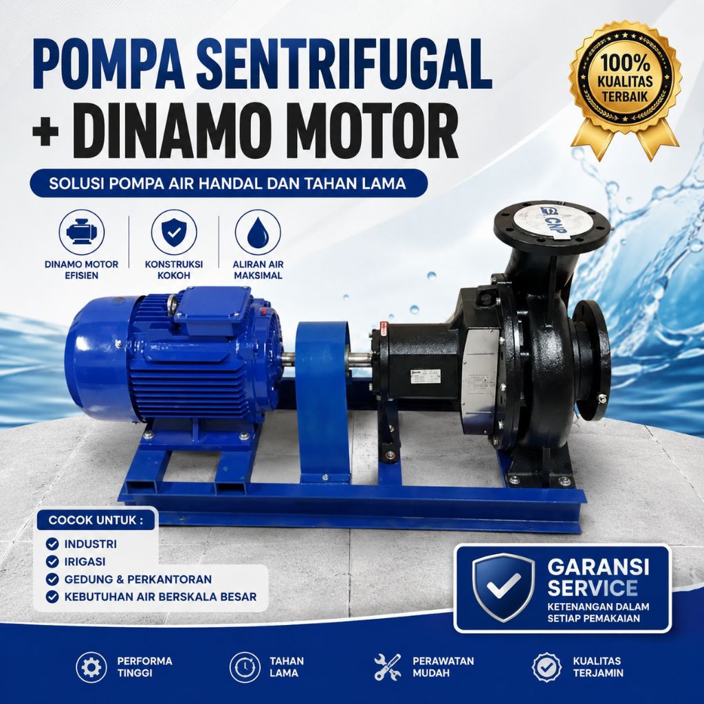 Pompa Centripugal CNP NISO 50-32-200 with motor 1,5kw 3phase
