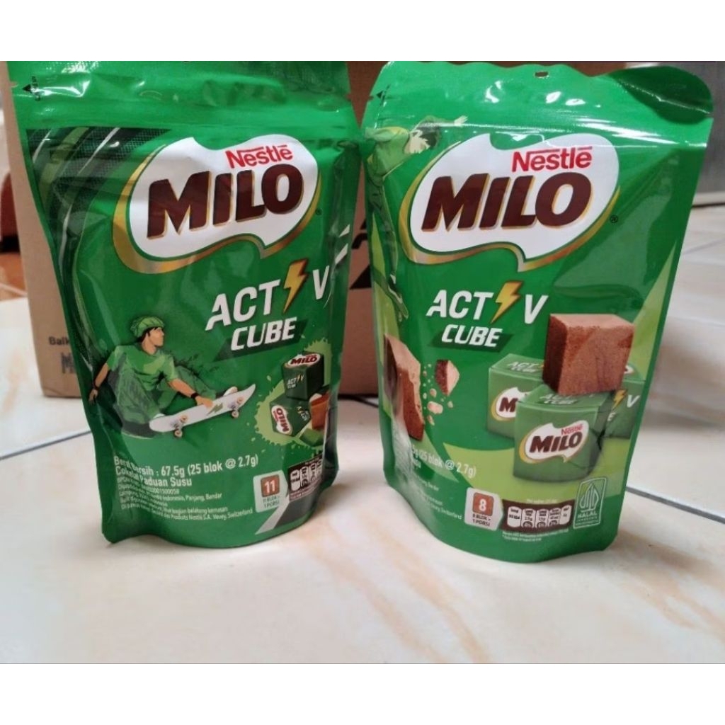 Milo Active Cube 25 Pcs / Milo Cube / Milo Cube Isi 25 Biji / Permen / Permen Coklat / Permen Milo