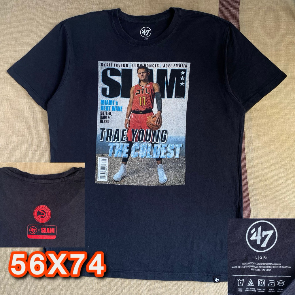 Kaos basket NBA SLAM Magazine Trae Young Atlanta Hawks 47 Size L Original second