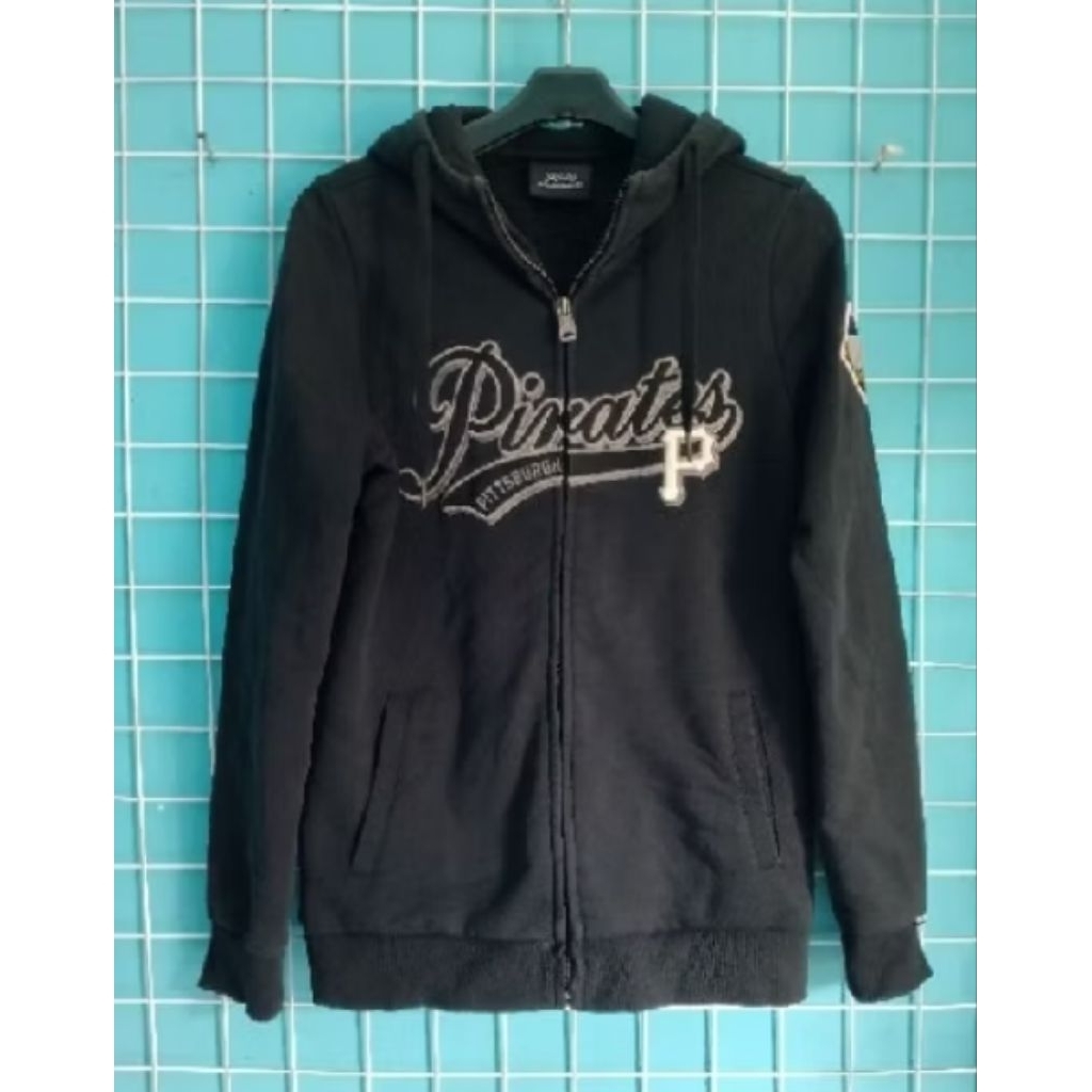 Sweater Hoodie Zipper MLB Pirates Second