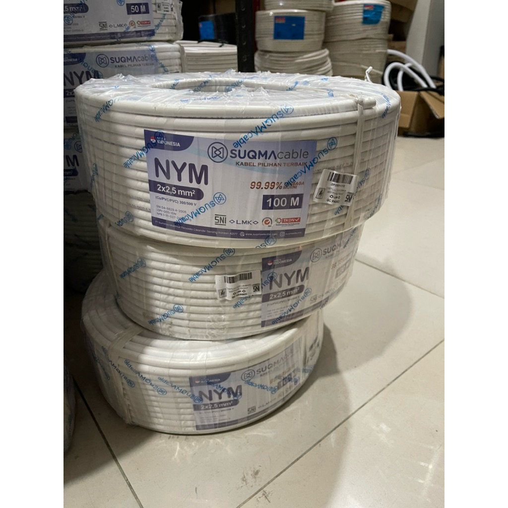 Suqma Kabel NYM 2x2,5 per mtr
