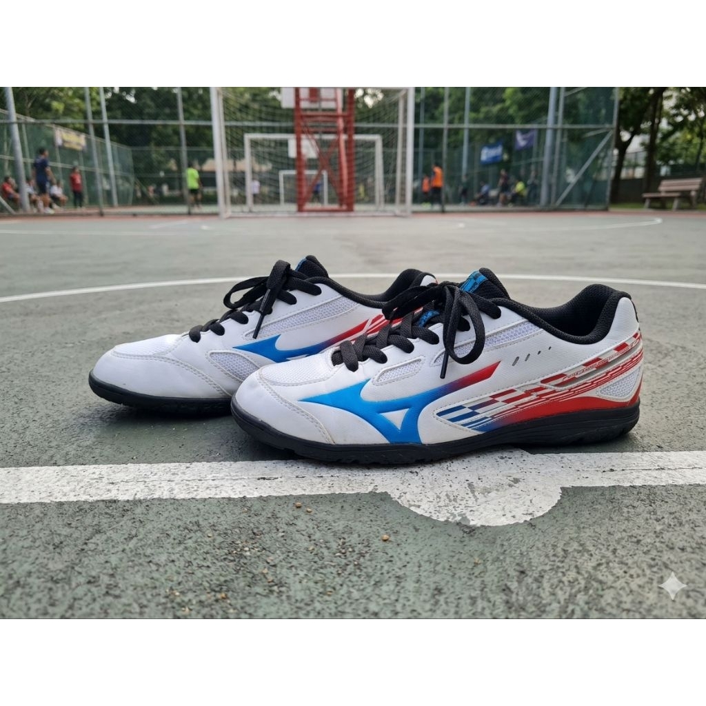 Sepatu Bola Second Futsal Mizuno Crossmatch Sword Size 39 Insole 250 Second Ori