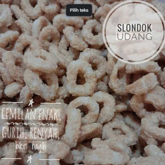 Snack Lanting Udang Rasa Original dan Pedas - Gurih, Renyah, Kerasa Udang - Lanting Cincin Udang