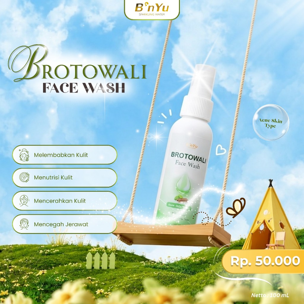 Bnyu Brotowali Face Wash | Mencegah Jerawat untuk Acne Skin Type