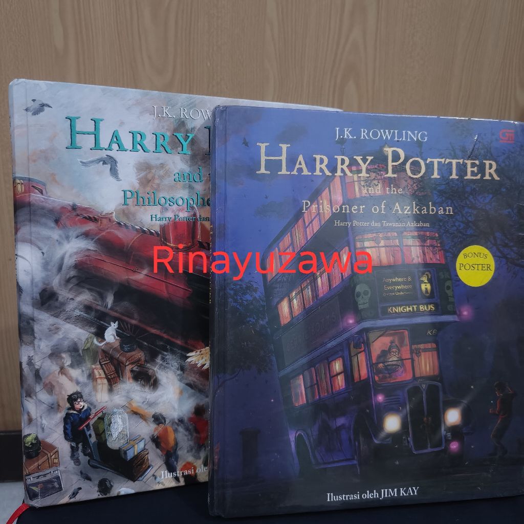 Novel Terjemahan Harry Potter and The Philoshopher's stone by J K Rowling x Kim Jay ( Edisi Ilustras