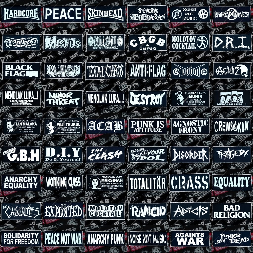 patch sablon emblem sablon punk rock metal hardcore underground