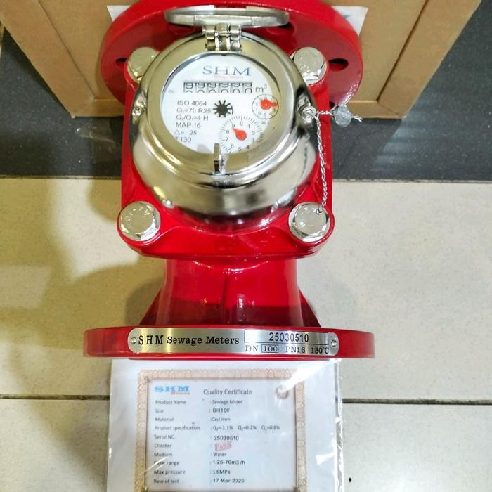 Flow meter SHM/Water Meter Limbah SHM 4 Inch DN 100mm