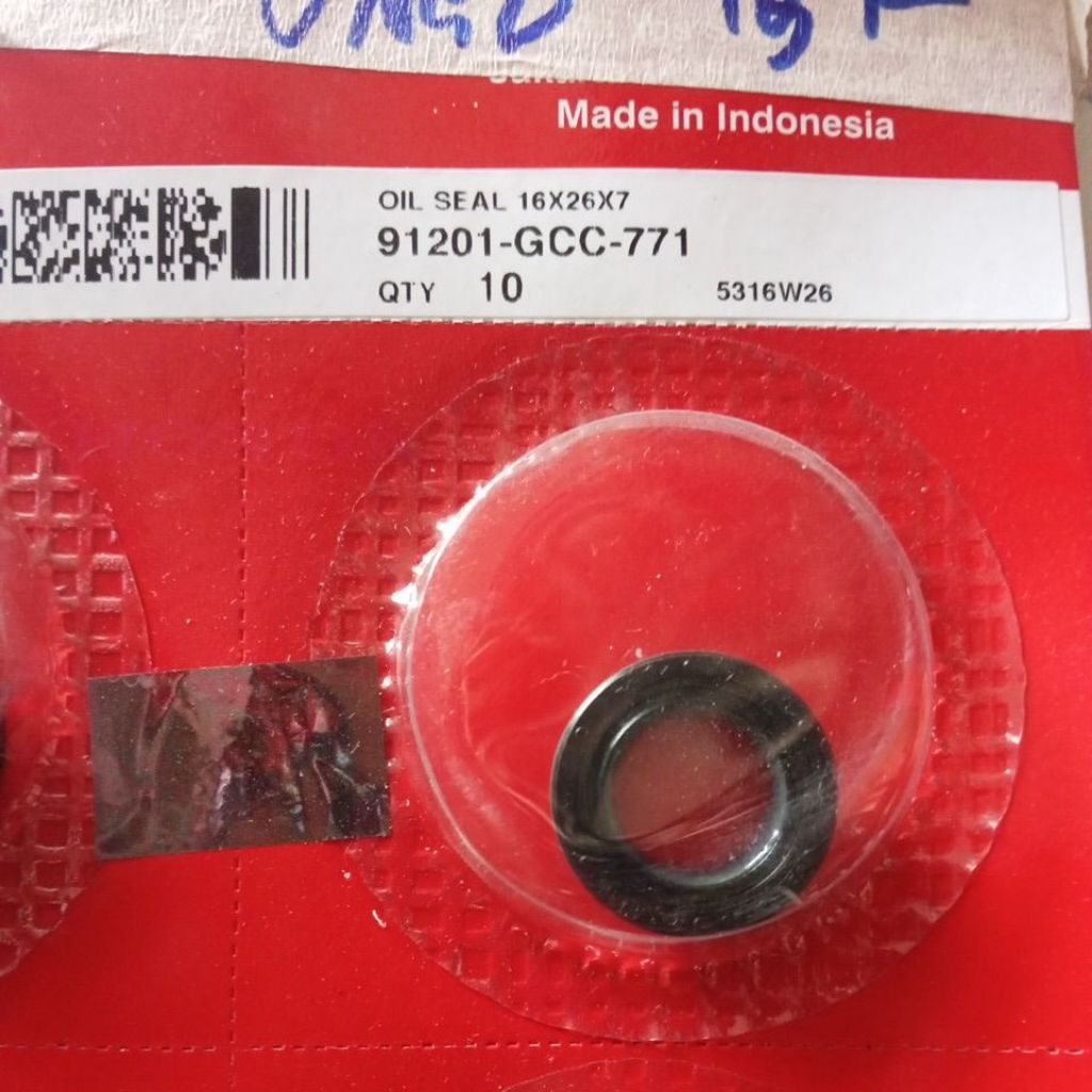 OIL SEAL 91201-GCC-771ORIGINAL AHM