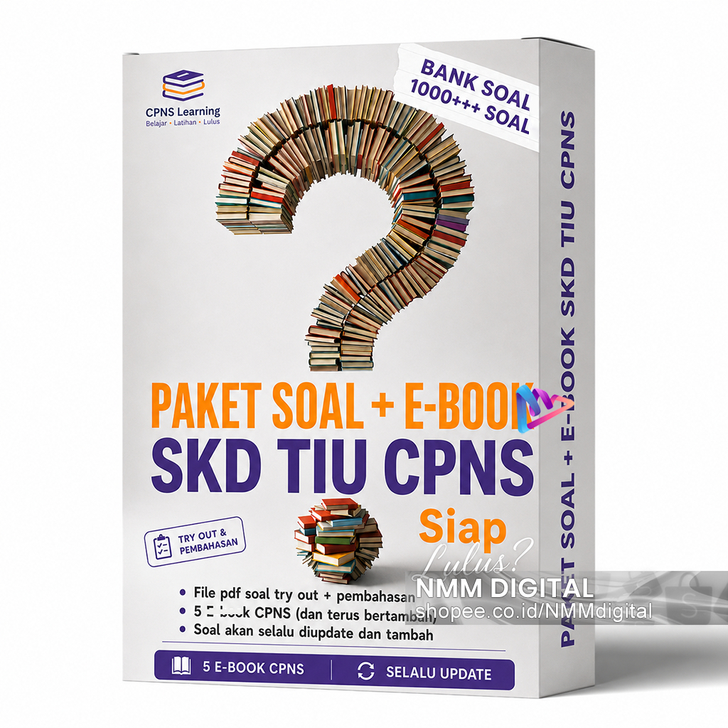 Paket Belajar Persiapan Tes CPNS & Bank Soal 1000+ Materi SKD | Bimbel TIU + Try Out