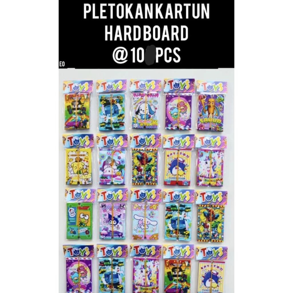 PLETOKANKARTUN HARDBOARD @10 PCS