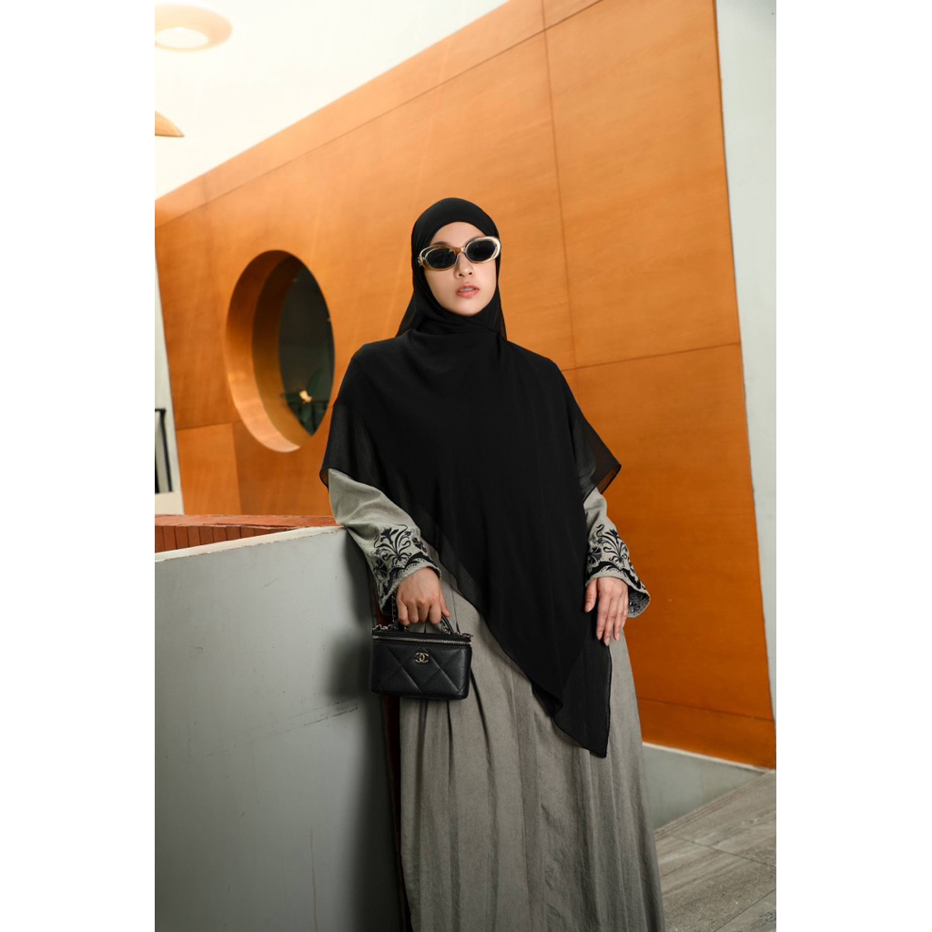 SHI FATAYA DRESS OLIVE GREY - NOURE VOL.2 SHI X NATASHA RIZKY