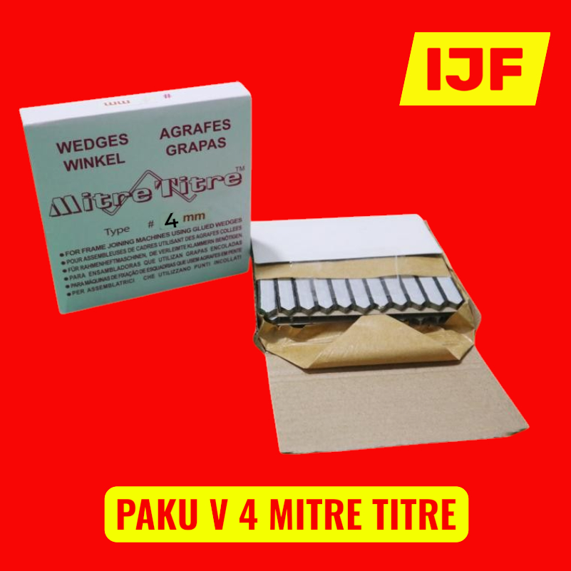 PAKU JOINT V 4 UNI MITRE TITRE / PAKU V 4MM / PAKU SUDUT BINGKAI