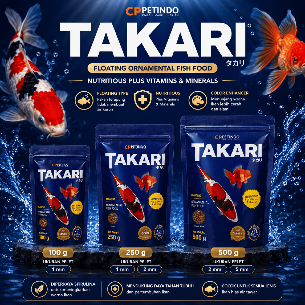 Takari Fish Food 500 Gram Pakan Ikan Takari 500Gram