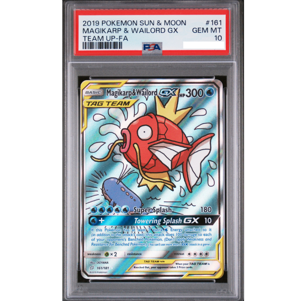 POKEMON TCG 2019 POKEMON SUN & MOON TEAM UP #161 MAGIKARP & WAILORD GX TEAM UP-FA