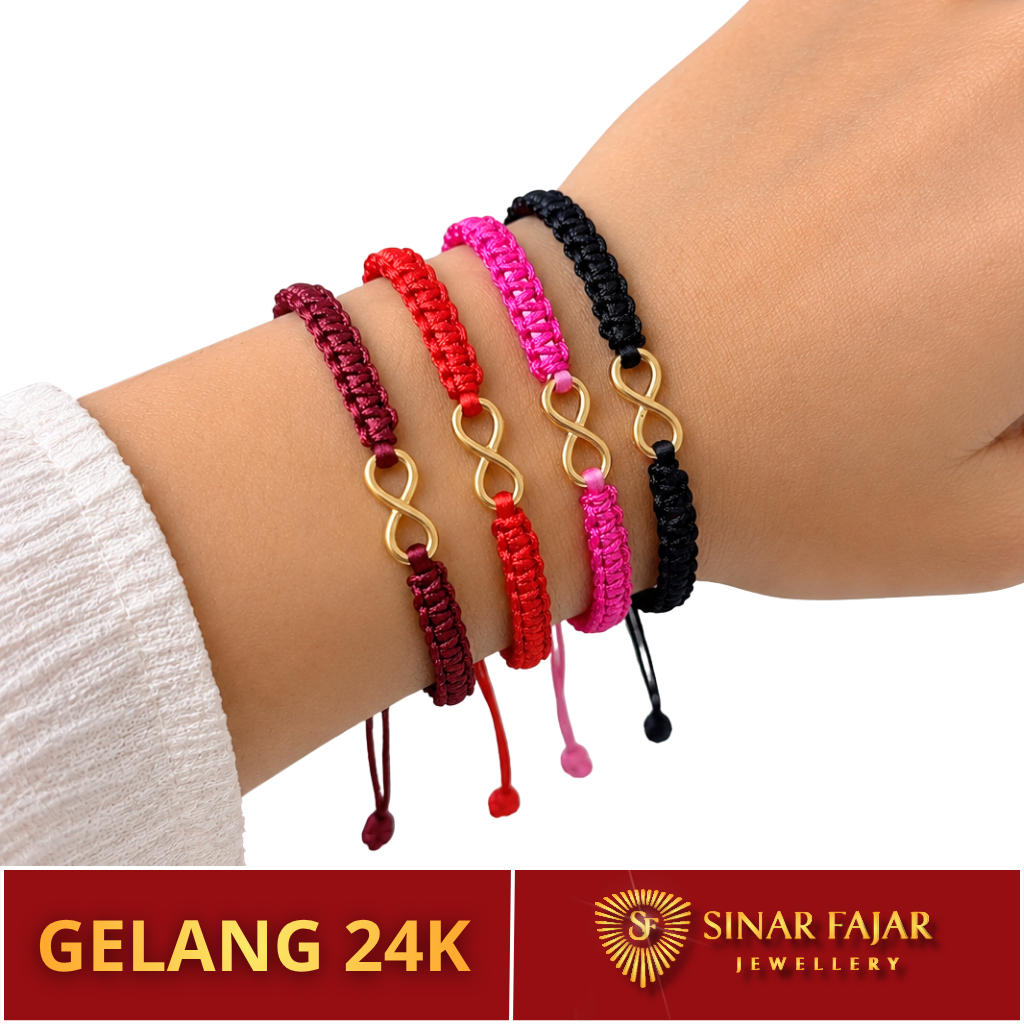 Gelang Tali Pixiu Infinity Loop 999 - Sinar Fajar Jewellery