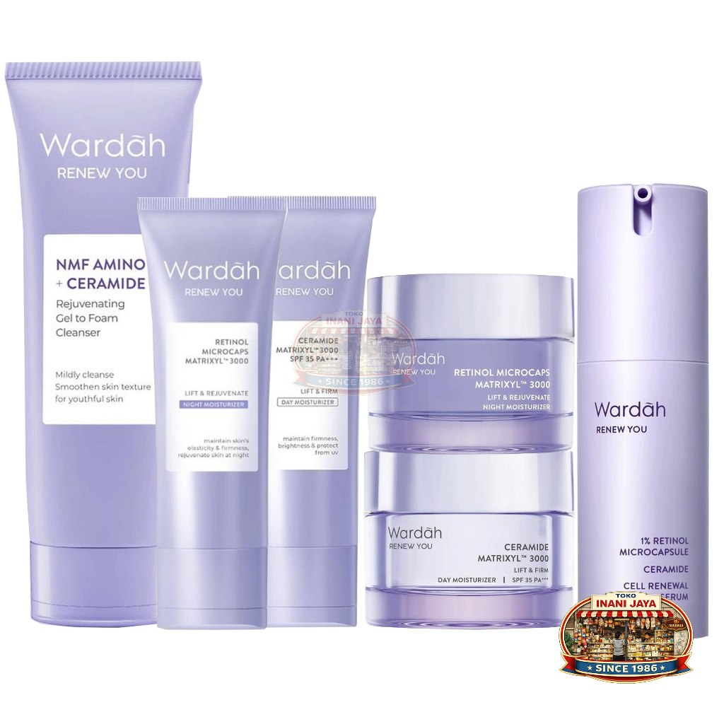 Wardah Renew You Series - Krim Wajah - Sabun Wajah - Serum Wajah
