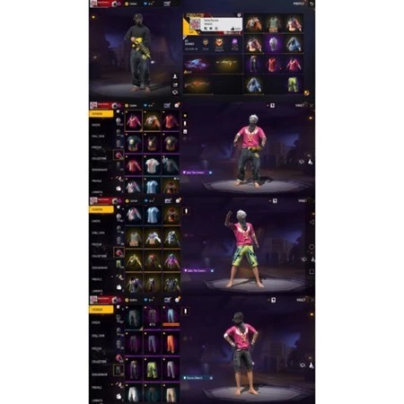 AKUN FF Sultan-Level Tinggi,Skin Langkap,ready akun ff murah-bagus ff full skin