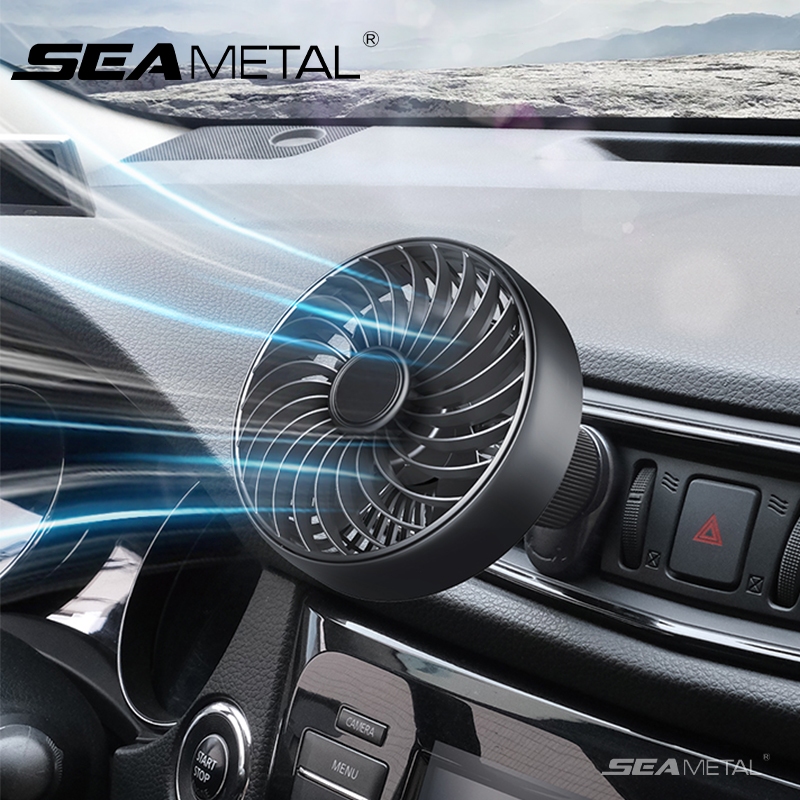 Kipas AC Mobil 3 Kecepatan Adjustable 360 Derajat Kipas Ventilasi Mobil Pendingin Kabin Universal