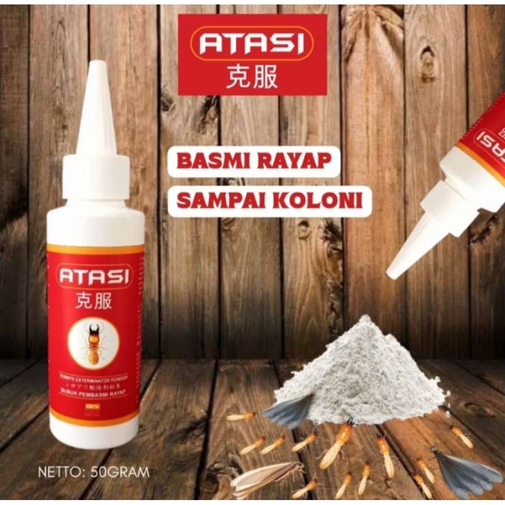 atasi anti rayap bubuk (50gr) bubuk pembasmi rayap ampuh