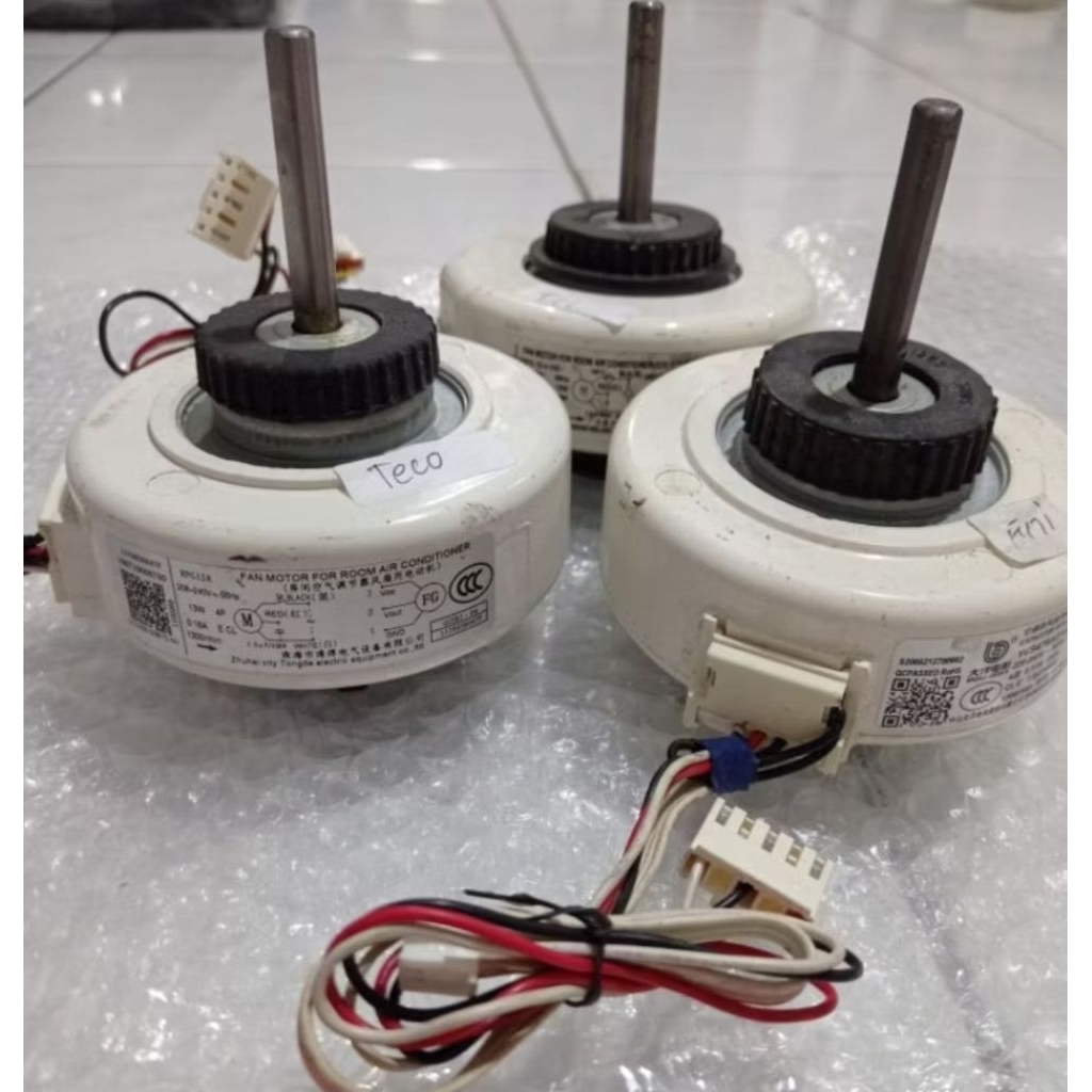 DINAMO MOTOR FAN INDOOR AC TECO AKARI CHINA 13R R410 ORIGINAL