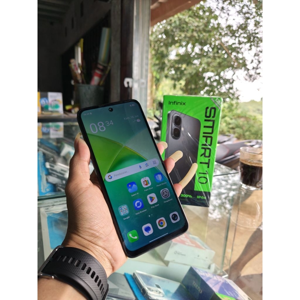 infinix smart 10 4/128 Mulus fulset second