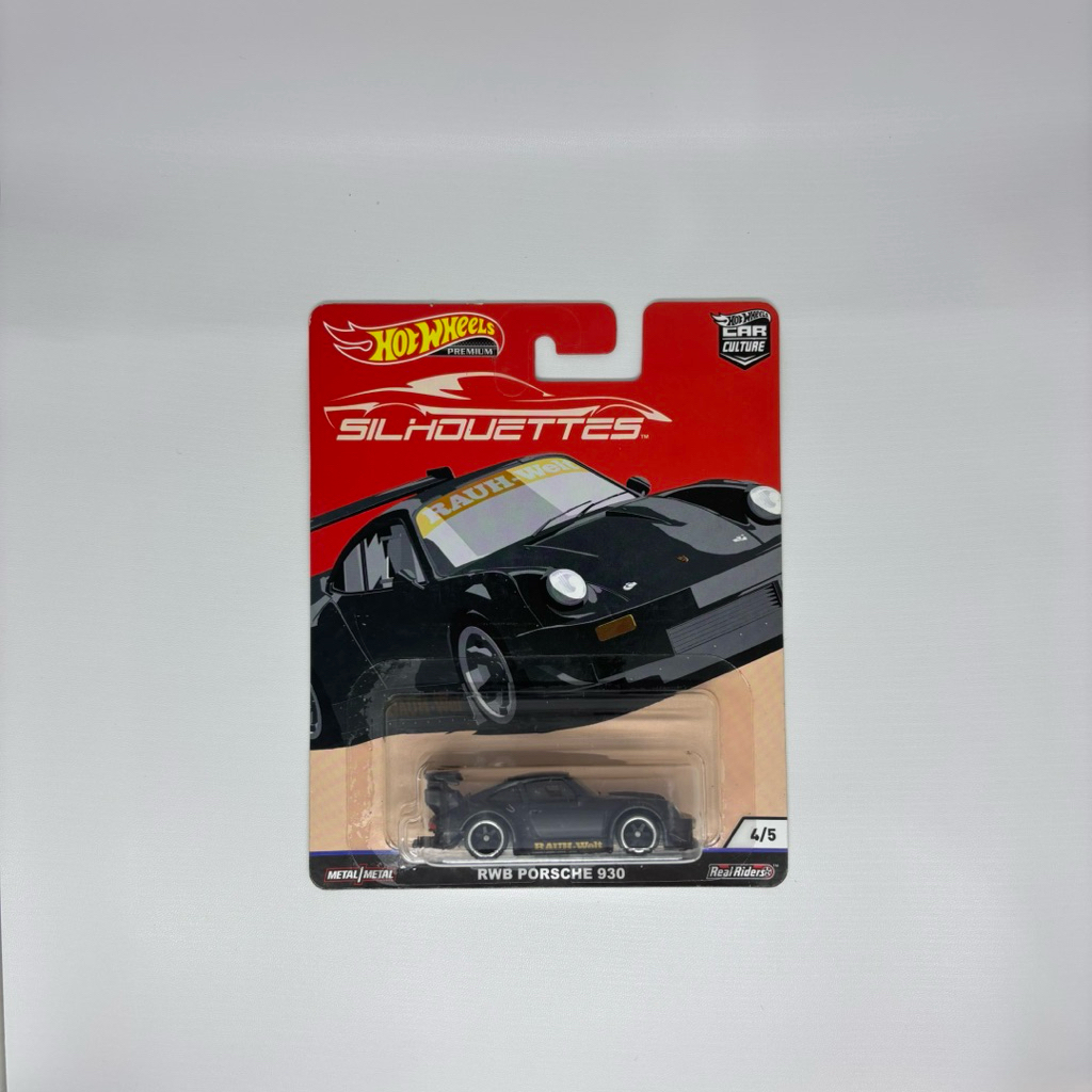 HOTWHEELS PORSCHE RWB 930 SILHOUETTES HITAM