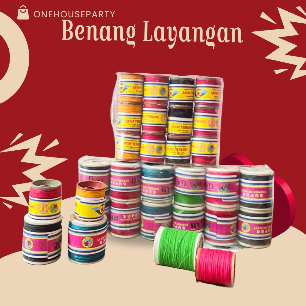 Benang Gelasan Unyil CK dan Snap Ck untuk layangan anak dewasa isi 12pcs hobby layang layang anak