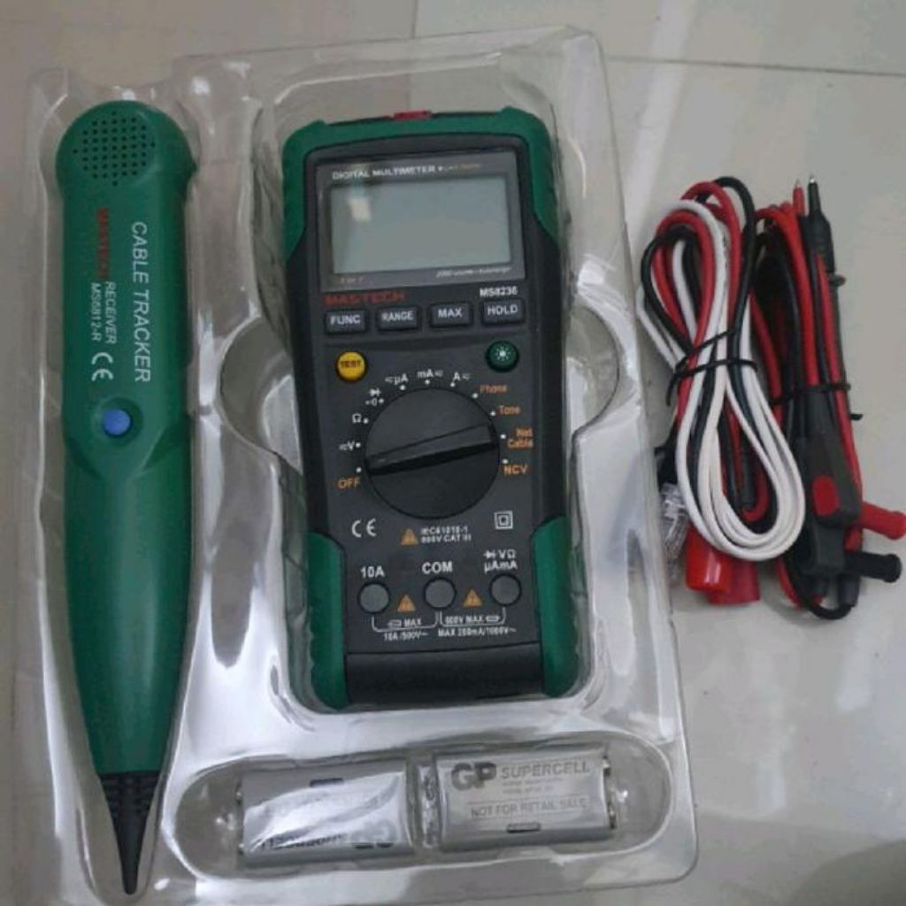 MS8236 Mastech Multimeter LAN Cable Tracker Wire Network Tester Kabel