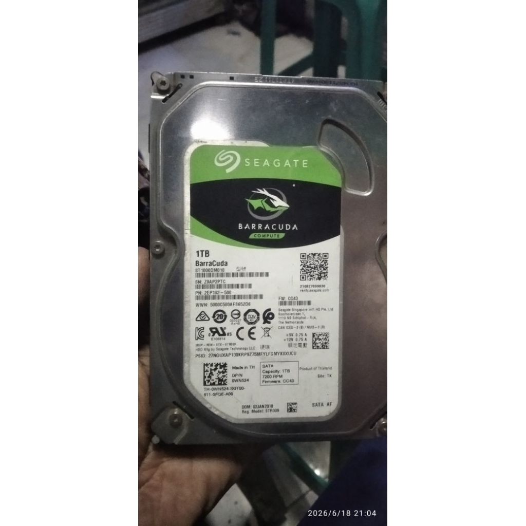 hardisk pc rusak