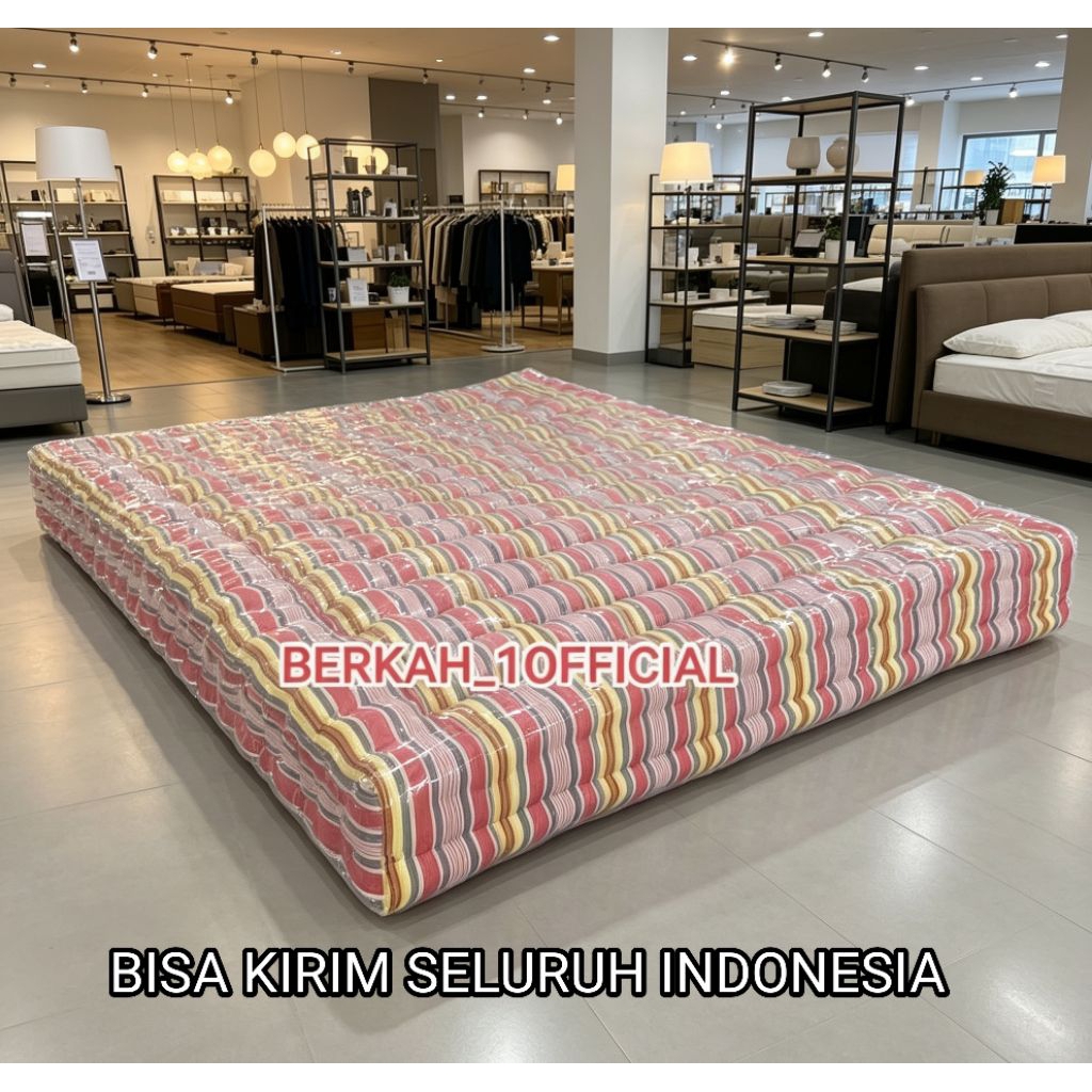 Kasur Kapuk Full isian Kapuk Grade A+ 140 x 200 CM Tebal Empuk