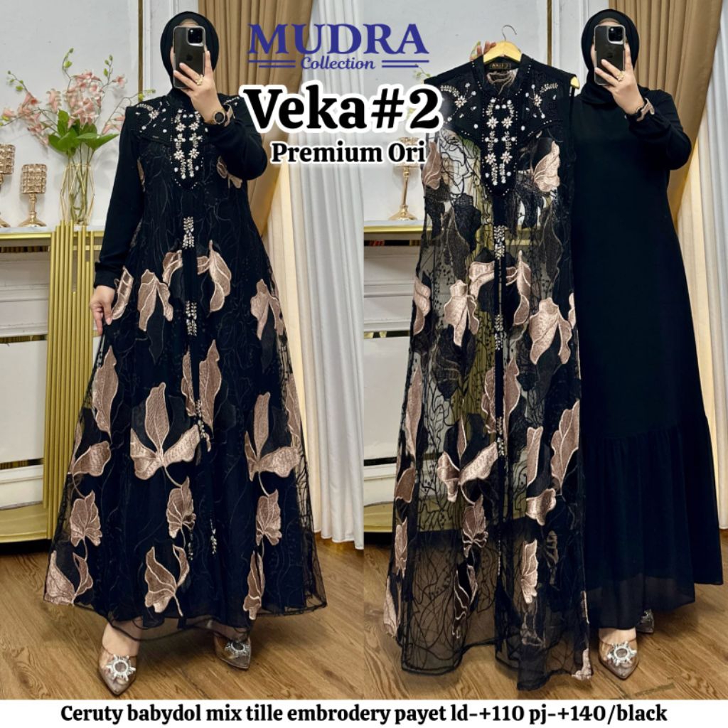 Gamis Mudra Collection / Gamis Terbaru / Gamis Wanita / Gamis Premium / Drila / Veka / Mudra Hijab