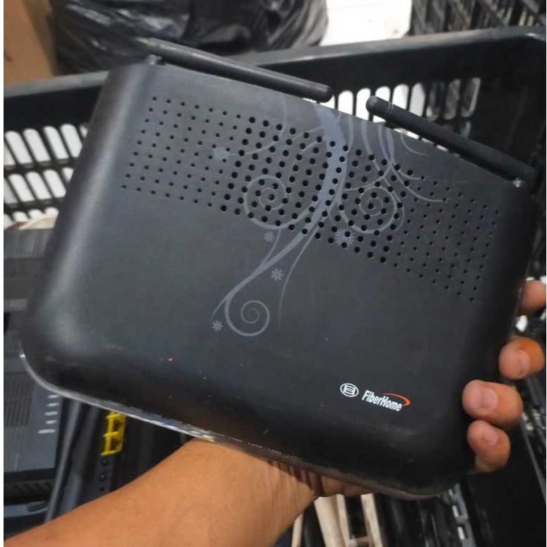 Modem Wifi Fiberhome AN5506 04 Router GPON ONU Bekas Plus Adaptor