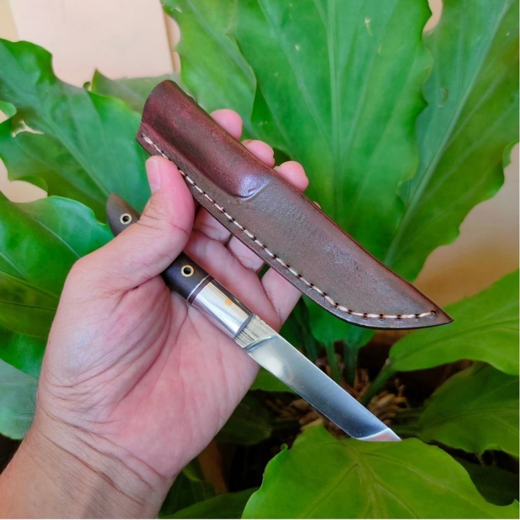 K110 Handmade fulltang Tantoknive. Pisau dapur Bohler K110 fulltang super tajam model JapaneseTanto.
