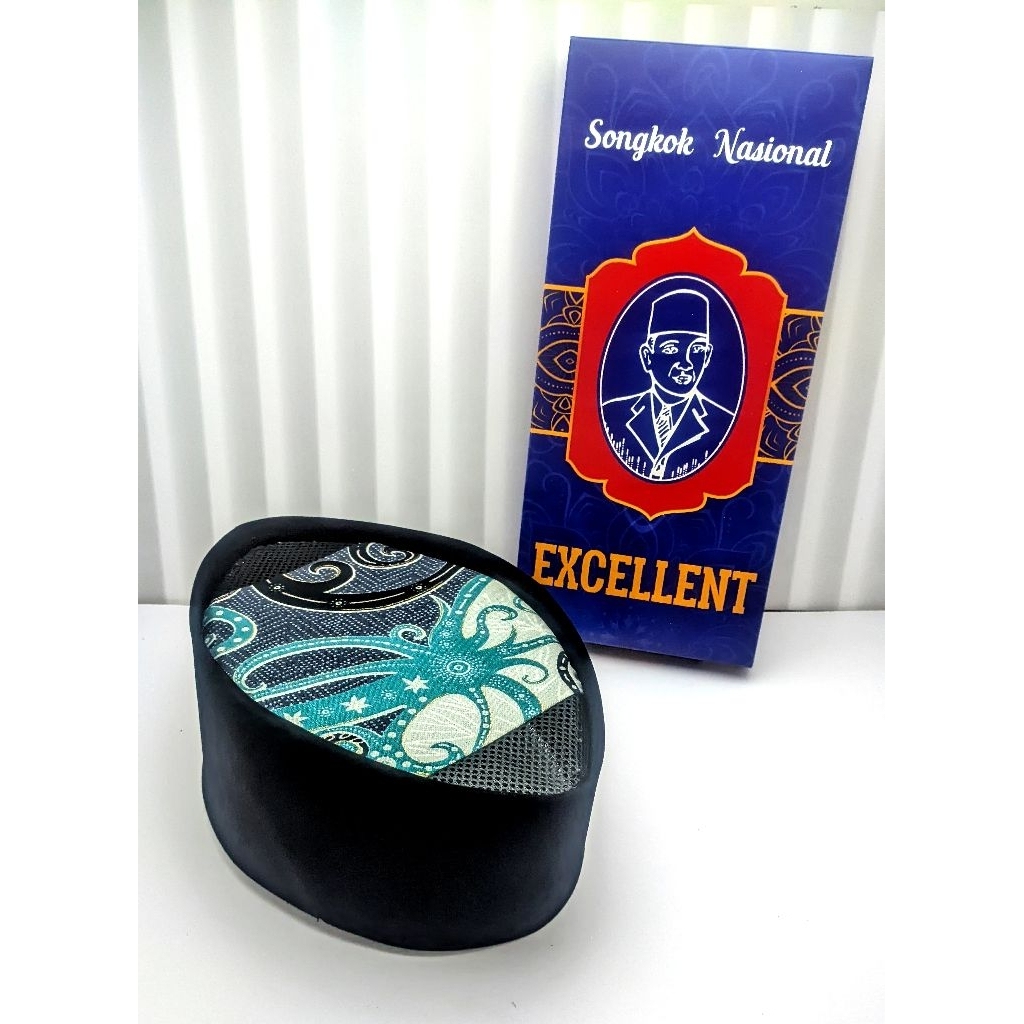 Kopiah Batik Peci batik Songkok Batik kalimantan Hitam Ac Premium Untuk dewasa & anak.