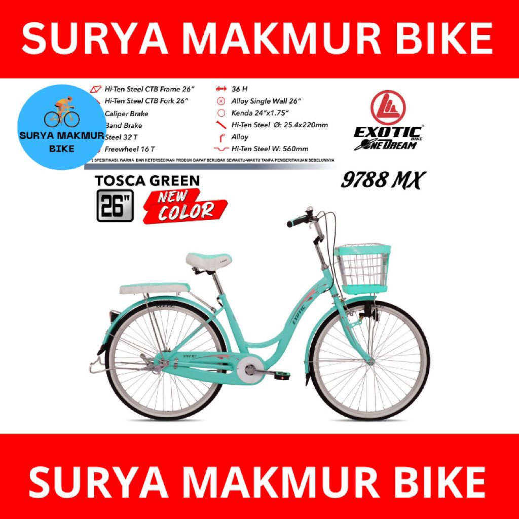 Sepeda perempuan remaja dewasa Phoenix 24"26"ET-9788 MX