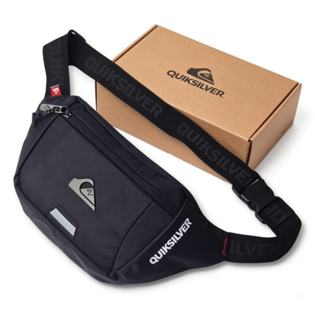 TAS QUIKSILVER WAISTBAG QUIKSILVER TAS SELEMPANG QUIKSILVER PREMIUM LOGO BESI