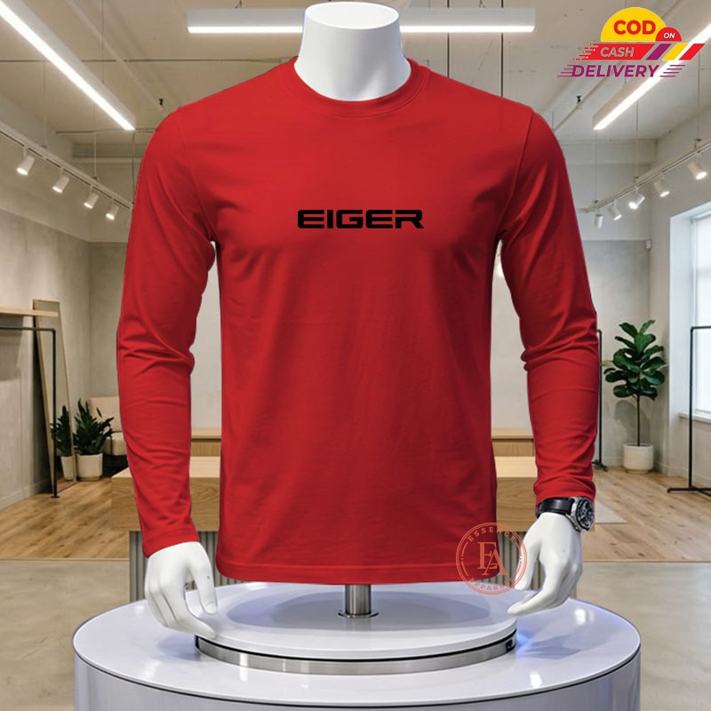 Baju Koas Pria Dan Wanita Lengan Panjang Terbaru / Baju Koas Pria Logo ER Hitam  / Baju Kaos Lengan 