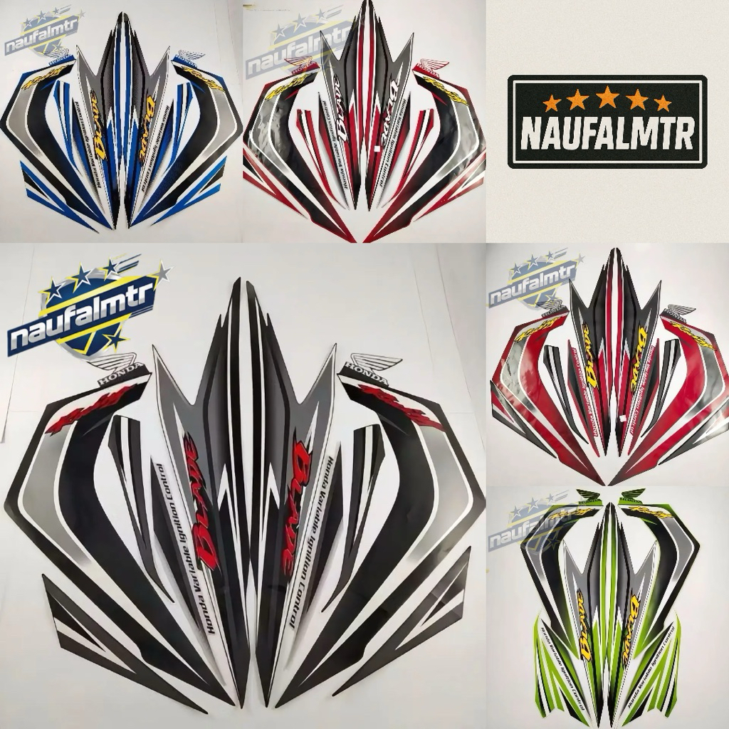 stiker striping honda blade 125 2012 2013 lis body standar berkualitas original