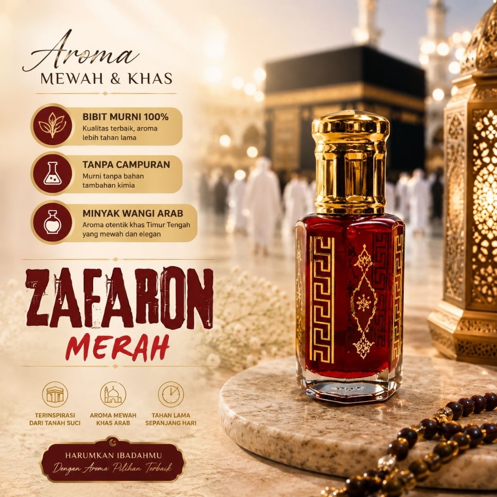 Zafaron / Jafaron Merah / Safron Oil Original Murni 100%