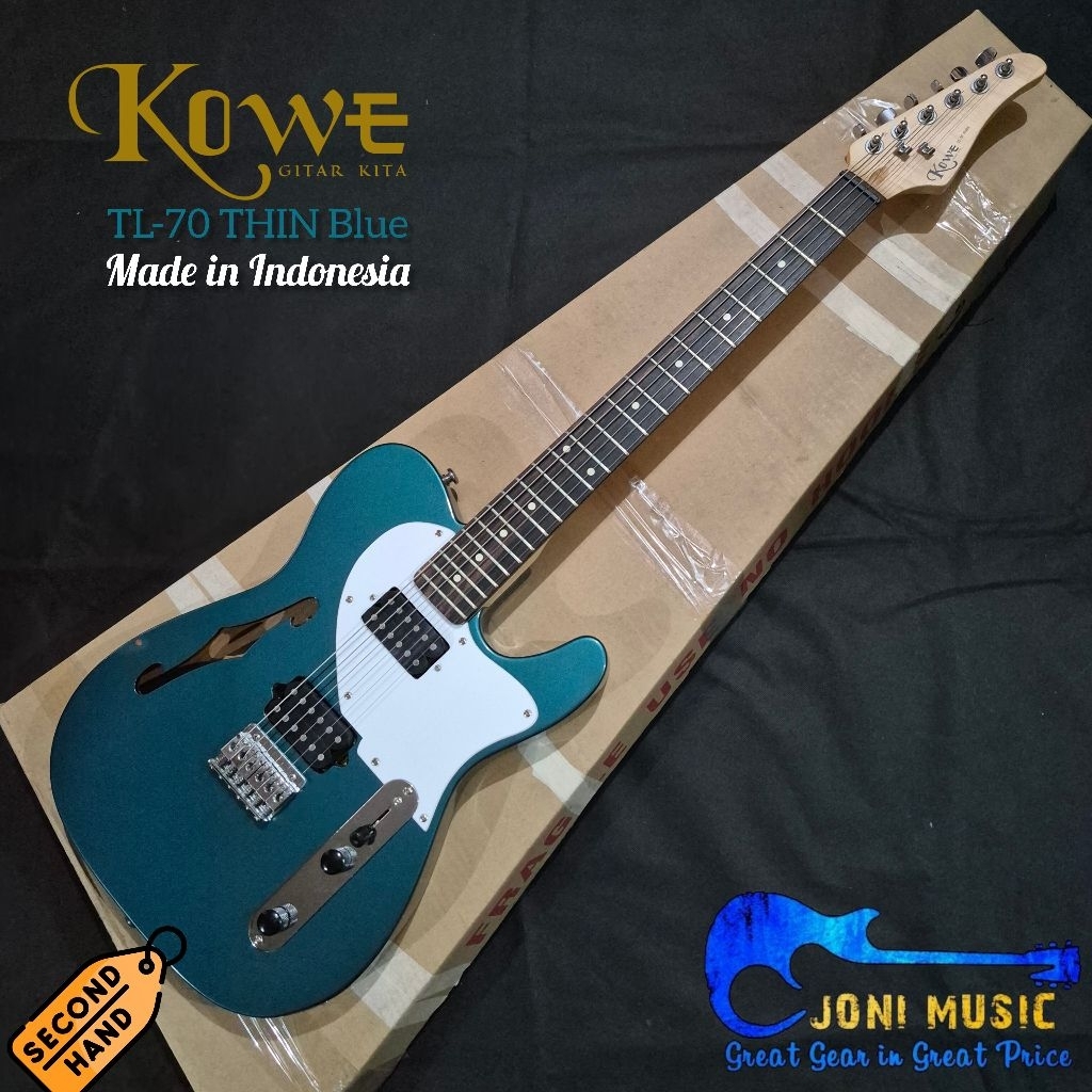 Gitar Kowe Telecaster Thinline TL-70 Thin Original