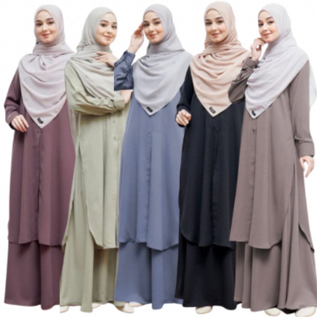 Tunik Malaysia Set Rok - Kania / Set Rok Tunik Terbaru / Set Rok Tunik Premium