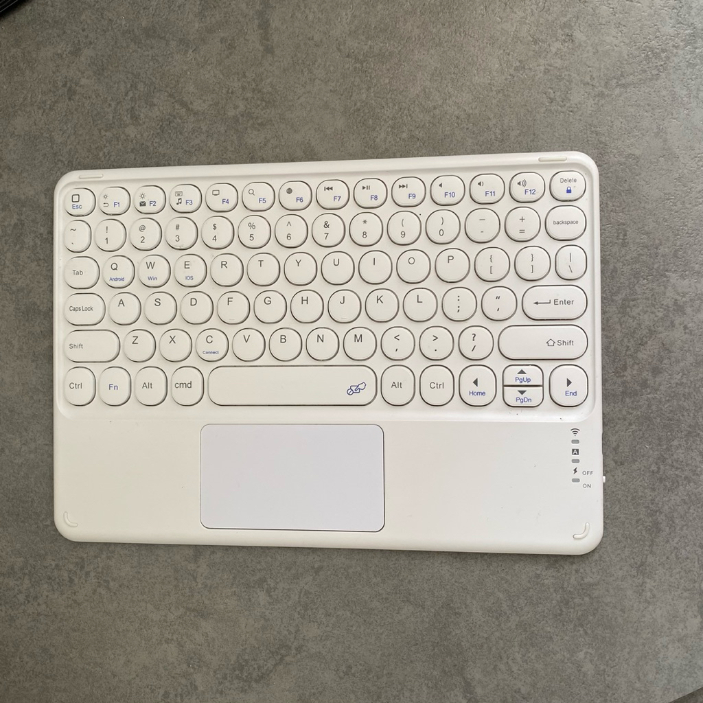 (preloved) Keyboard second ipad tablet tab Wireless Bluetooth Mouse 10 Inch Mini Portable Silent Cli