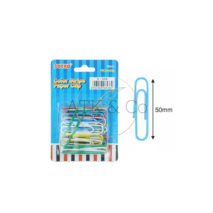 Paper Clip Jumbo Joyko C-5CS Set - Klip Kertas Besar Warna-Warni