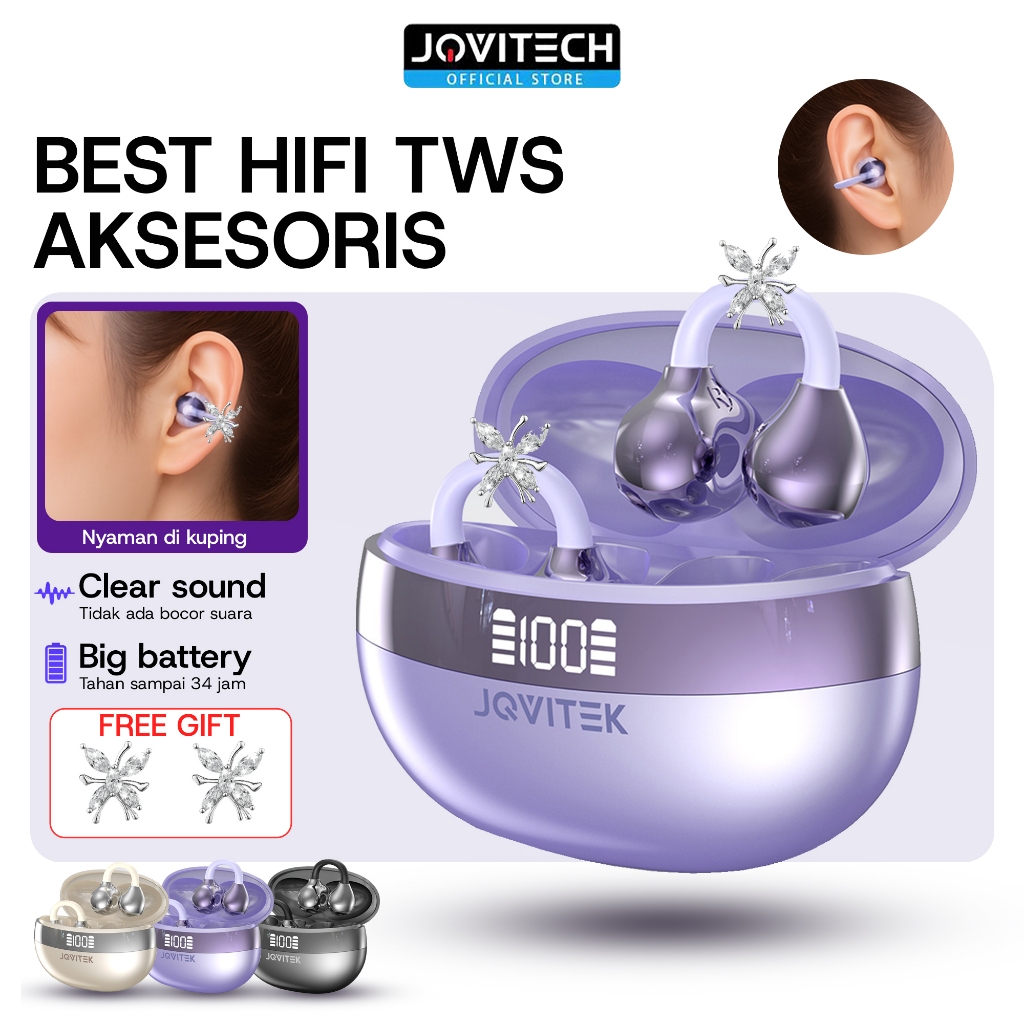 [NEW PRODUCT] Jovitech EP85E OWS Open Ear Clip For Sport Work Headset Anting Bluetooth OWS Earphone 